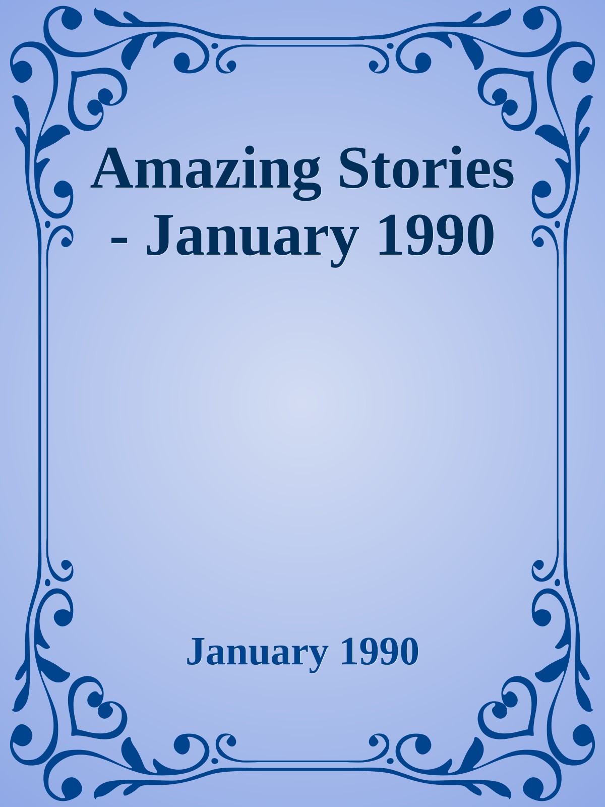 Amazing Stories - January 1990