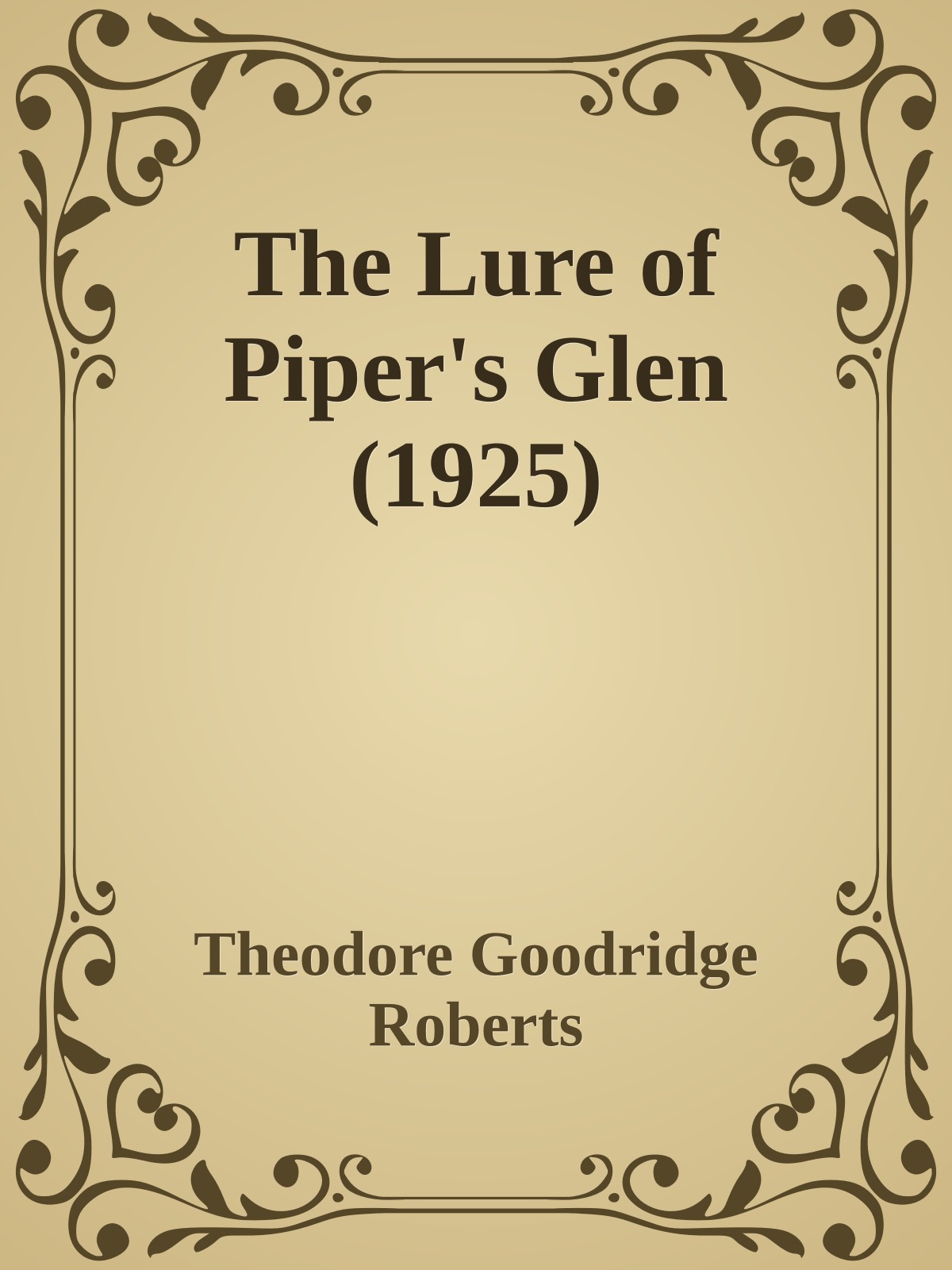 The Lure of Piper's Glen (1925)