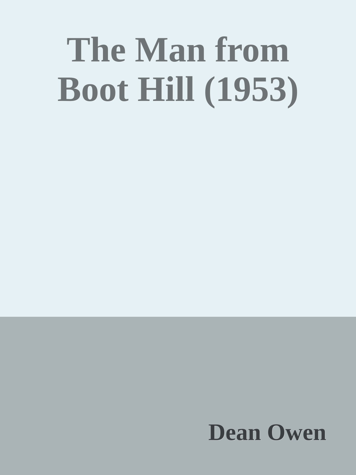 The Man from Boot Hill (1953)