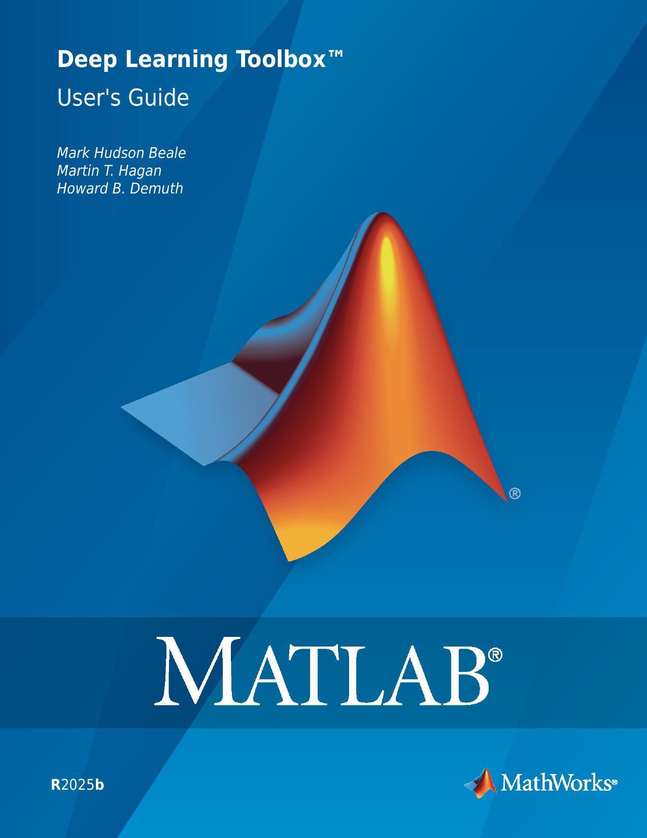 Deep Learning Toolbox User's Guide