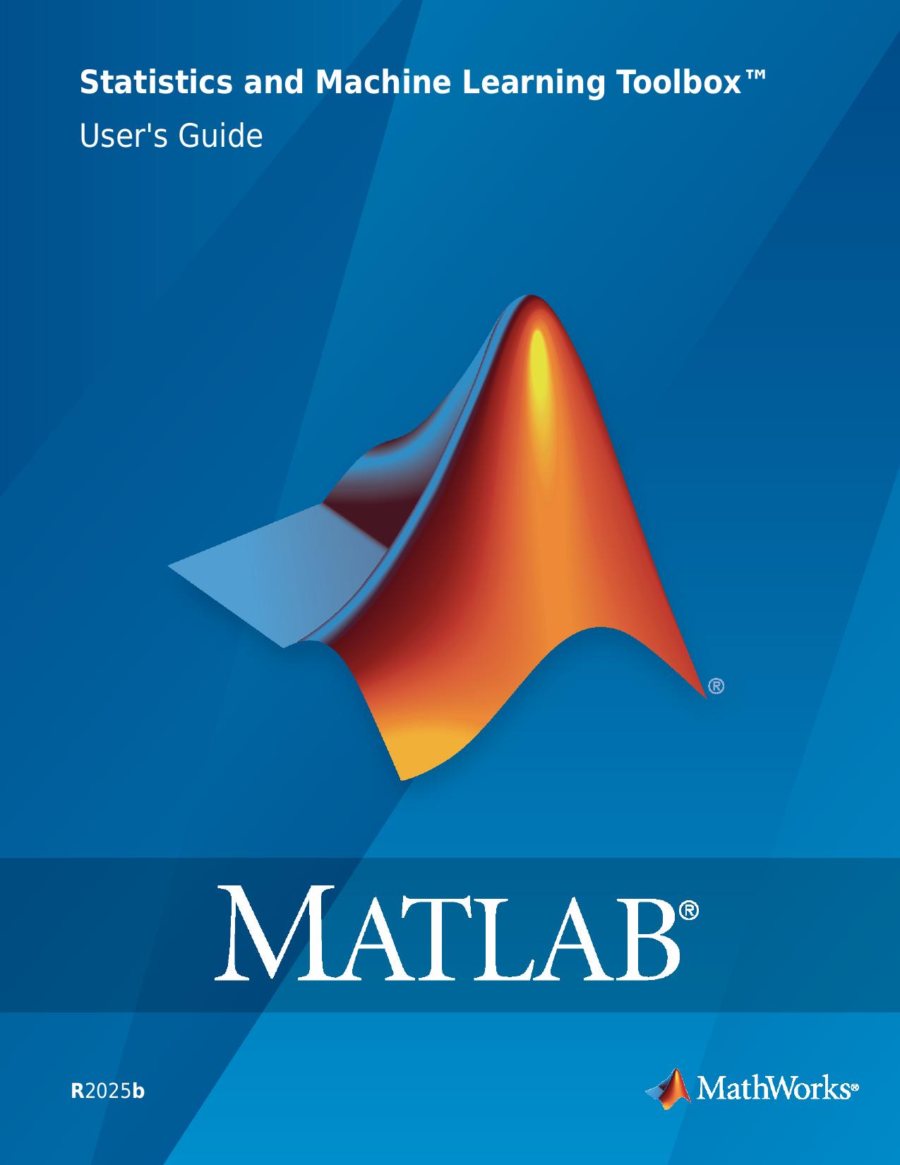 Statistics and Machine Learning Toolbox User's Guide