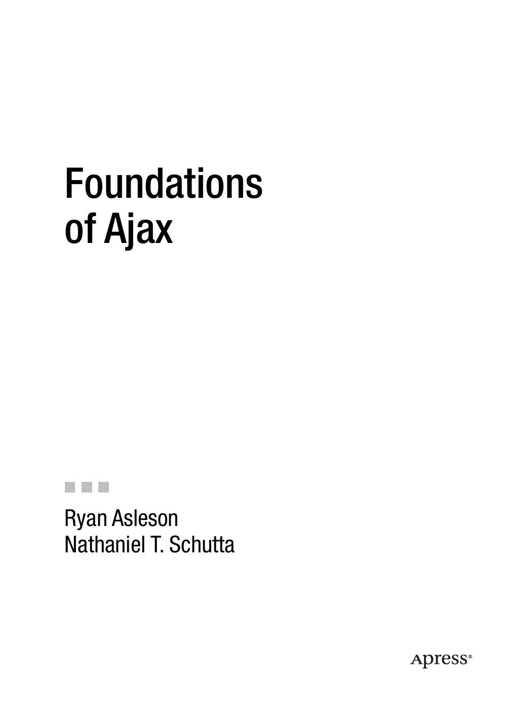 Foundations of Ajax