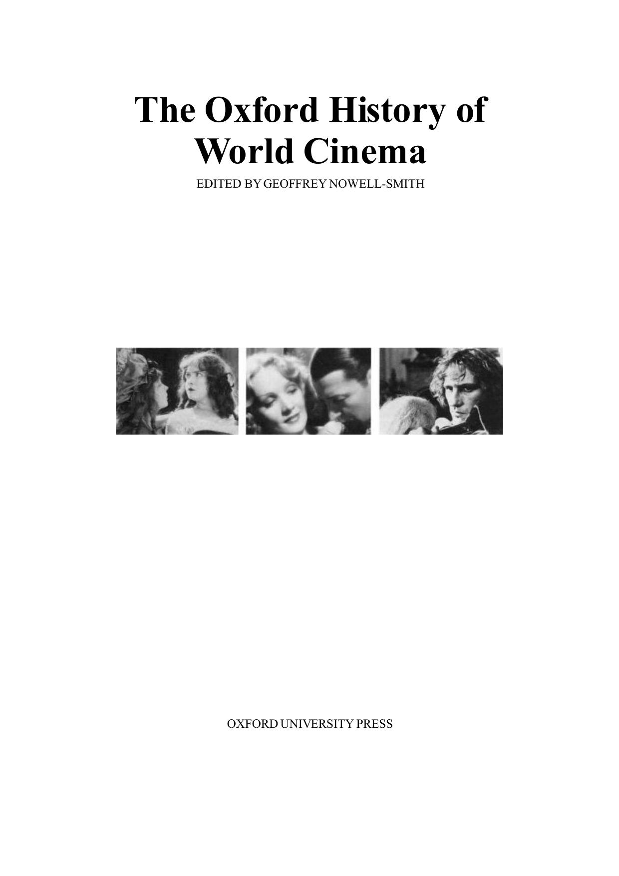 The Oxford History Of World Cinema 1996