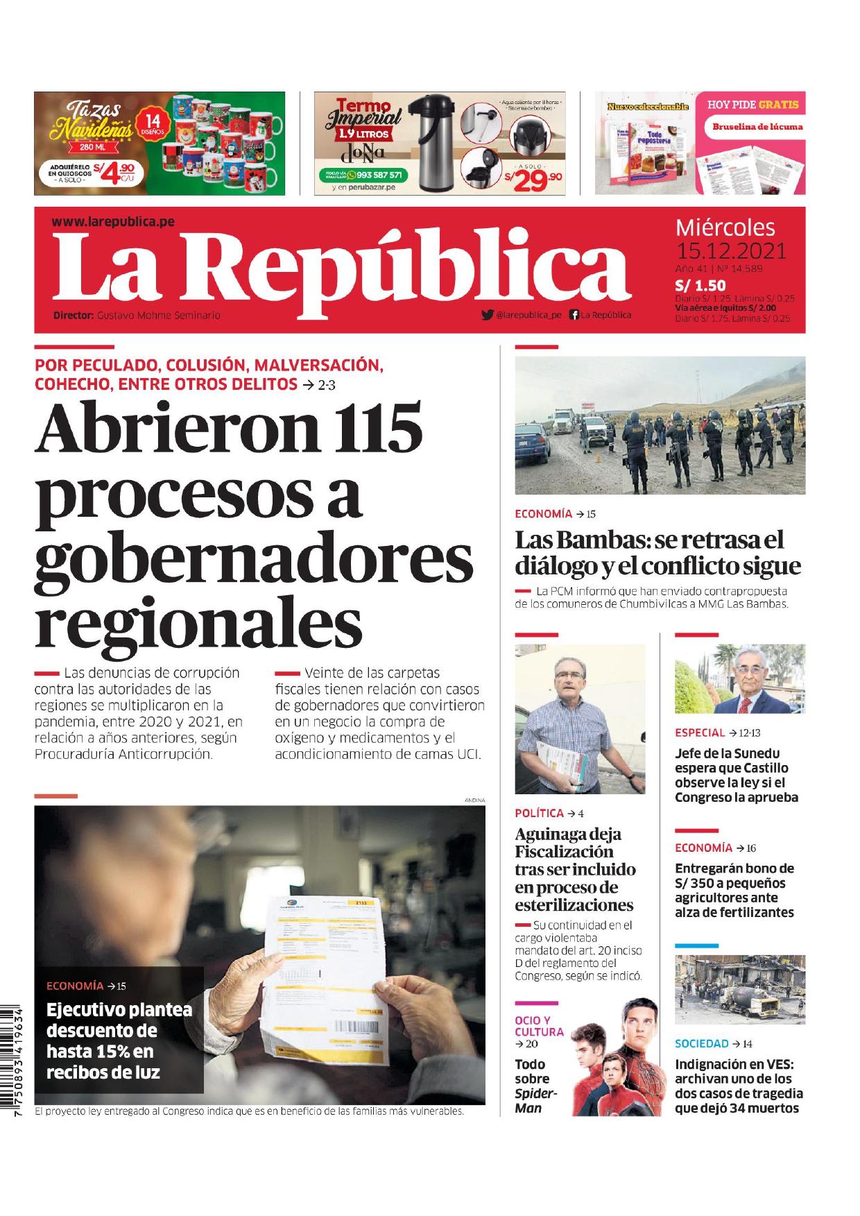 La Republica Lima 15 Diciembre 2021