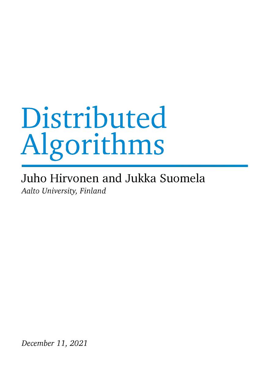 Distributed Algorithms 2020