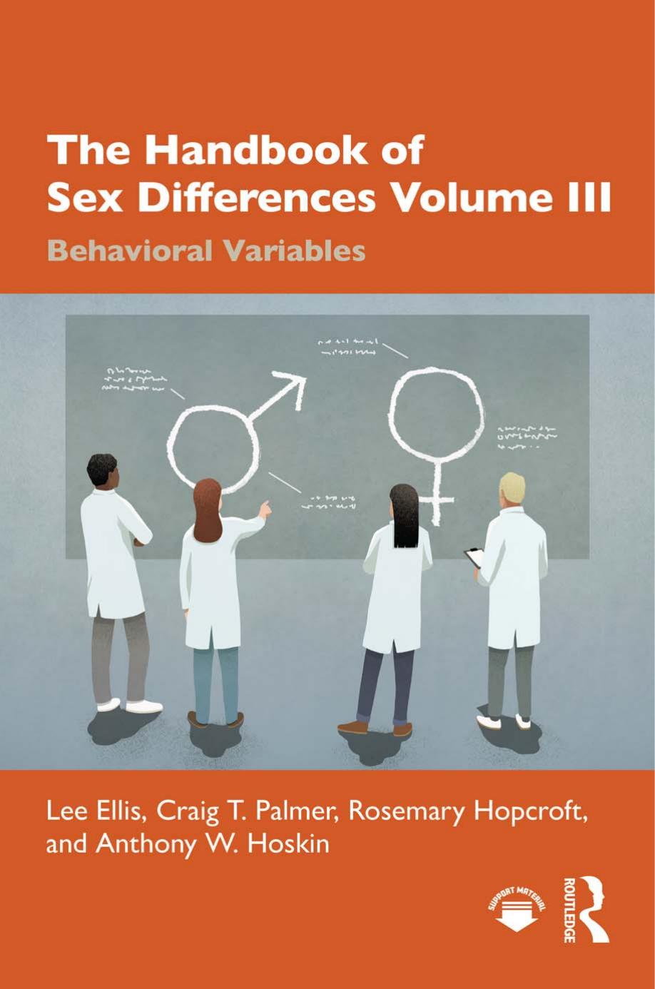 The Handbook of Sex Differences Volume III Behavioral Variables; 1