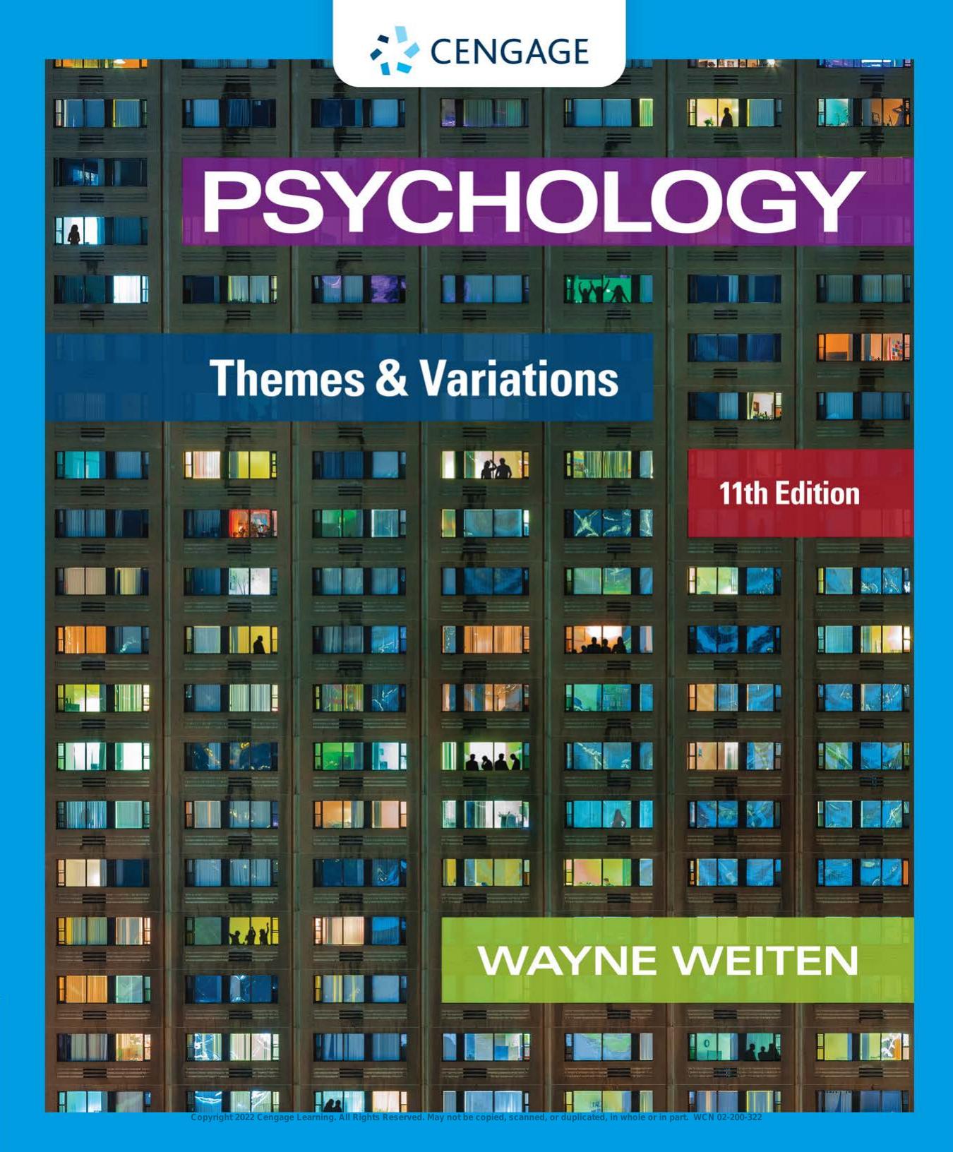 EBK: PSYCHOLOGY THEMES & VARIATIONS