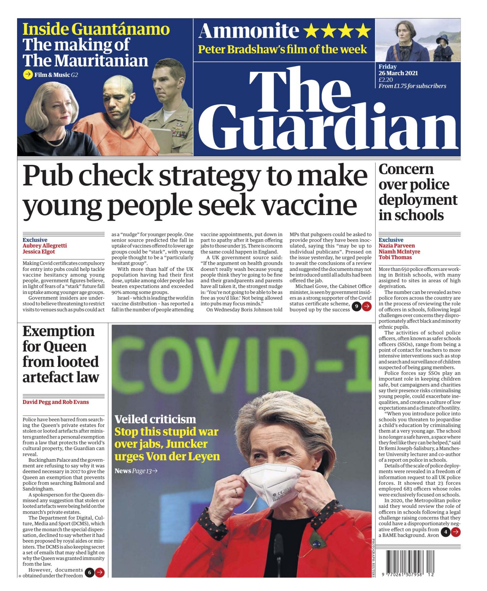 The Guardian March 26 2021